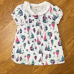 Gymboree Sailboat Print | 5T girls shirt | nautical summer